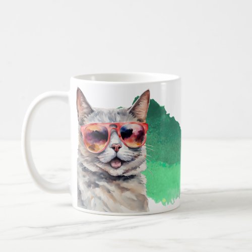 Cheeky Charmer Playful Grey Cat Mug