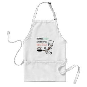 Cheeky Chef Expert Tosser Funny Personalized Adult Apron
