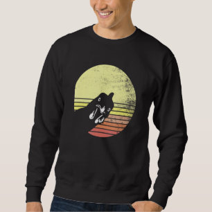 Cheeky Chicken Retro Sunset Chickens Sweatshirt