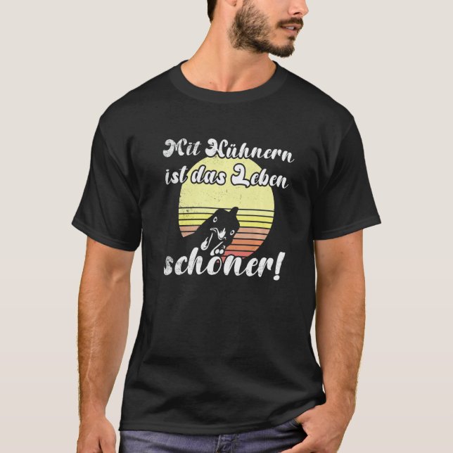 Cheeky Chicken Sunset Chicken Experience Is Beauti T-Shirt (Front)