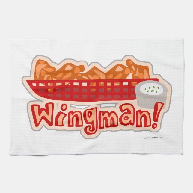 Cheeky Chicken Wing Wingman Towel (Horizontal)