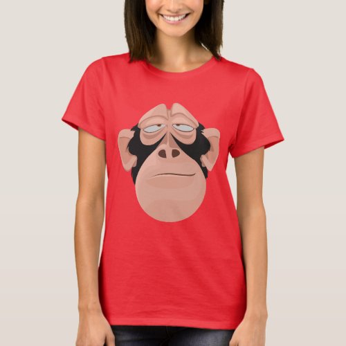 Cheeky Chimp Hilarious Primate Expression T_Shirt