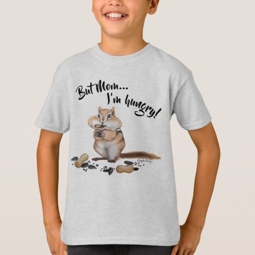 Cheeky Chipmunk Illustration T_Shirt