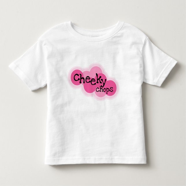 cheeky chops toddler t-shirt (Front)