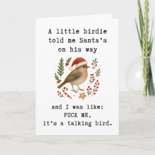 Cheeky Christmas Card, Funny Holiday Card, Funny Card