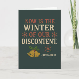 Cheeky Christmas Shakespear Quote Card