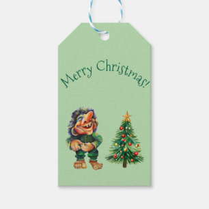 Cheeky Christmas Troll and Tree Delight Gift Tags