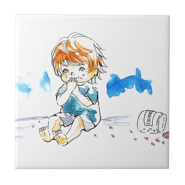 Cheeky Cookie Eater Color Tile (Front)