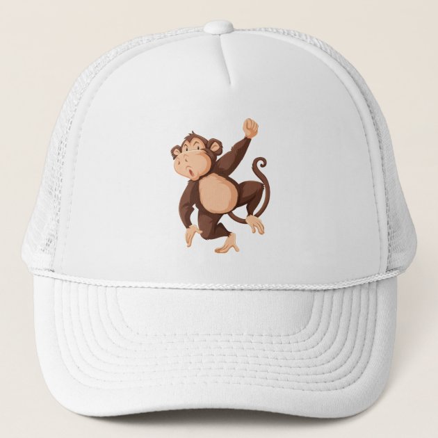 Cheeky dancing monkey trucker hat 