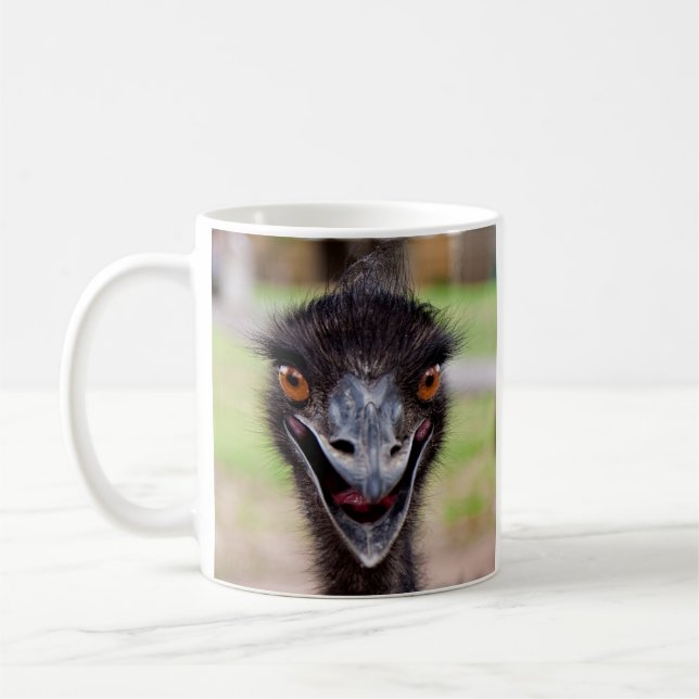 Cheeky Emu Coffee Mug (Left)