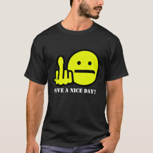 Cheeky Face "Giving the Bird" Funny Shirt