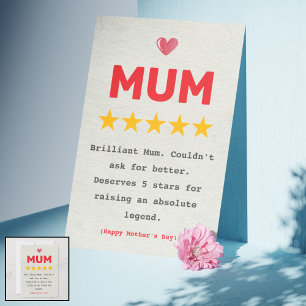 Cheeky & Funny Mother's Day Card for Mum – Perfect