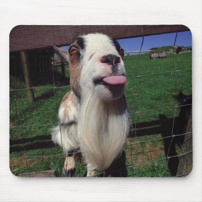 Cheeky Goat Mouse Mat (Front)