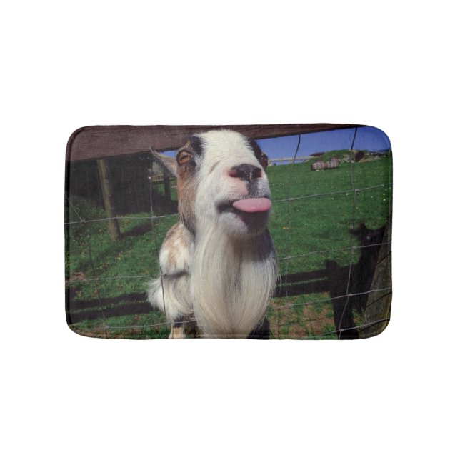 Cheeky Goat small bathmat (Front)