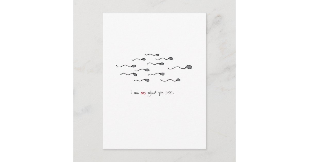 Cheeky hand drawn Valentines day card | Zazzle