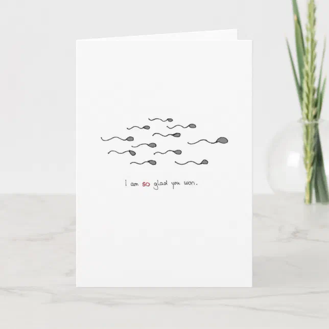 Cheeky hand drawn Valentines day card | Zazzle