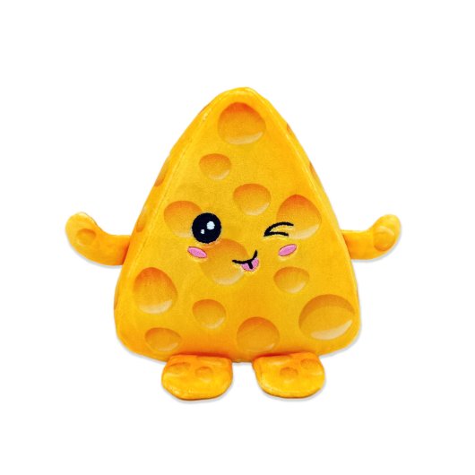 Cheeky High-Quality Cheese Wedge 6" Plushie (Front)