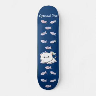 Cheeky Kawaii Style Kitten Skateboard