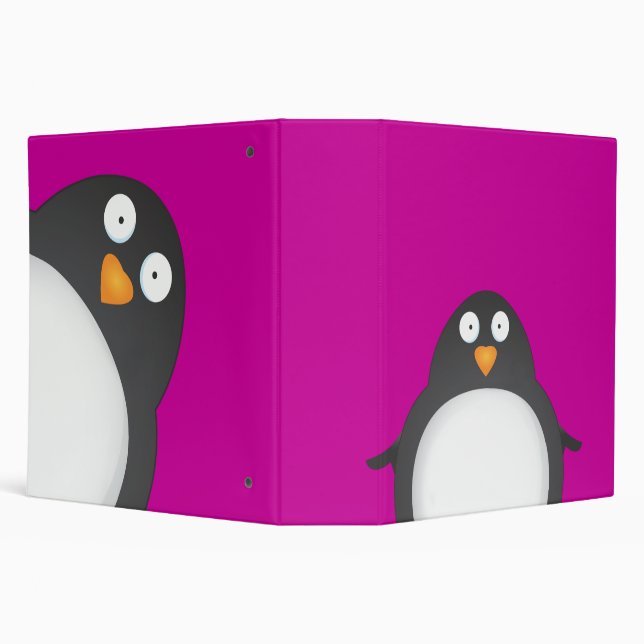 Cheeky King Penguin's 3 Ring Binder (Background)