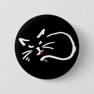 cheeky kitty pinback button
