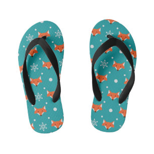 Cheeky little foxes kid's flip flops