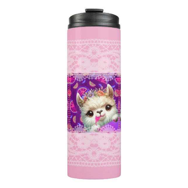 Cheeky Llama Thermal Tumbler (Front)
