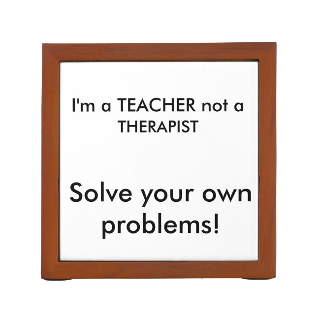 Cheeky math teacher desk organizer (Back)