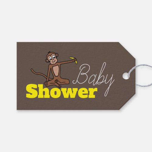 Cheeky Monkey Baby Shower Gift Tags