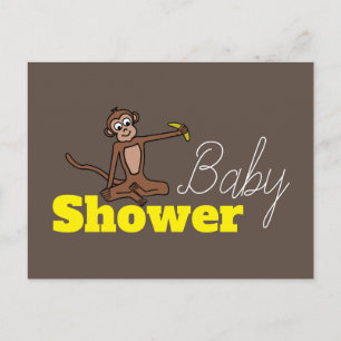 Cheeky Monkey, Baby Shower Invitation