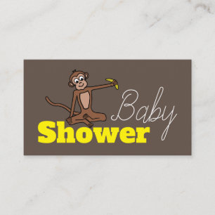 Cheeky Monkey, Baby Shower Ticket Invitation