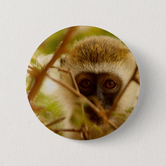 Cheeky Monkey. Button (Front)