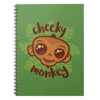 Cheeky Monkey Cute Cartoon Primate Drawing Notebook