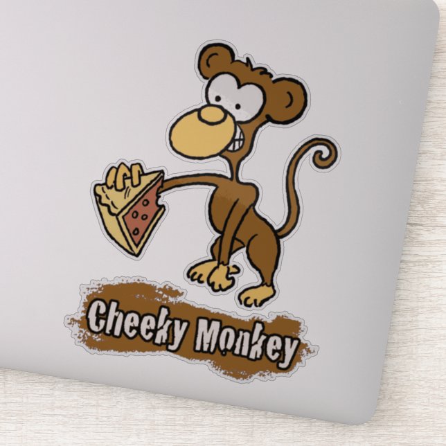 Cheeky Monkey Design Sticker (Detail)