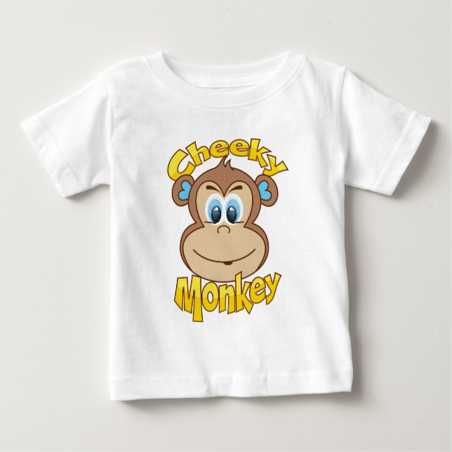 Cheeky Monkey  for boys Baby T-Shirt (Front)