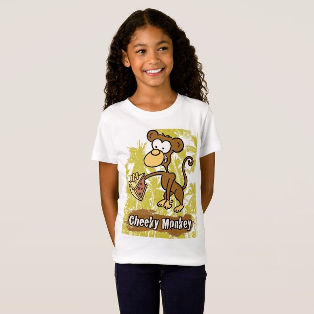 Cheeky Monkey in the Jungle T-Shirt (Front Full)