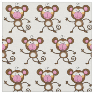cheeky monkey nursery fabric