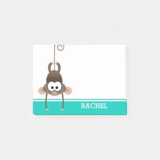 Cheeky Monkey Personalized Post-it Notes