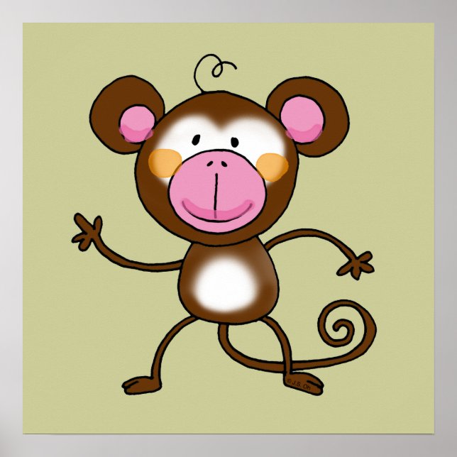 Cheeky monkey poster (Front)