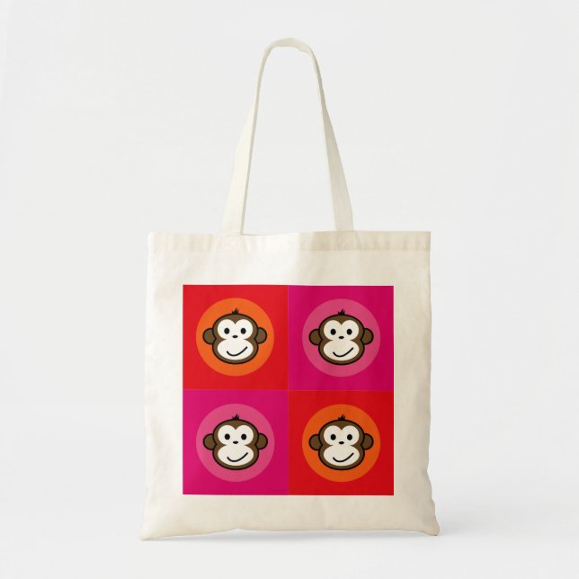 Cheeky Monkey Tote Bag (Front)