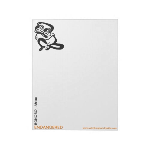 Cheeky monkeys _BONOBO _Chimpanzee _Animal lover _ Notepad