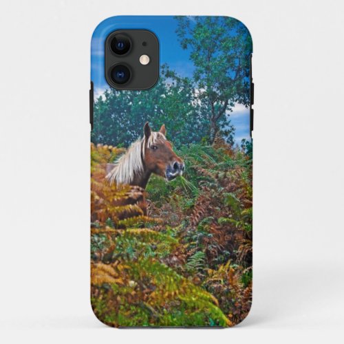 Cheeky Palomino New Forest Pony  Bracken England iPhone 11 Case