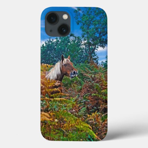 Cheeky Palomino New Forest Pony  Bracken England iPhone 13 Case