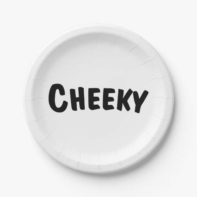 Cheeky Paper Plates (Front)