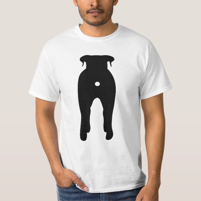 Cheeky Paws The Ultimate Funny Dog Butt T-Shirt (Front)