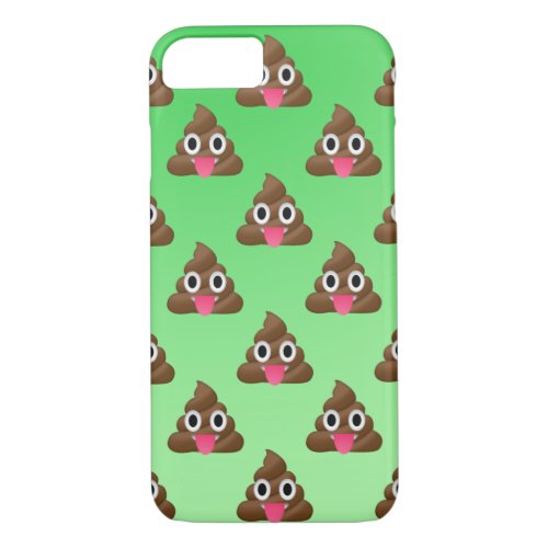Cheeky poopy Emoji phone case green