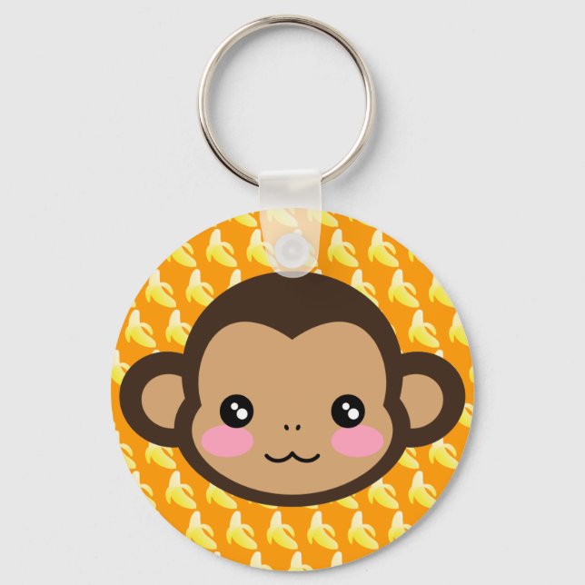Cheeky Saru Keychain (Front)