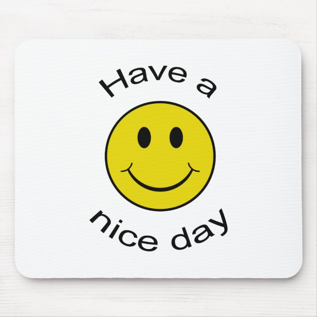 Cheeky Smiley Mouse Pad (Front)