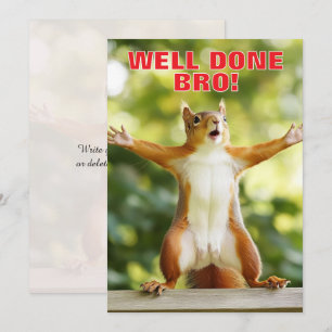 🎓Cheeky Squirrel Congrats Card