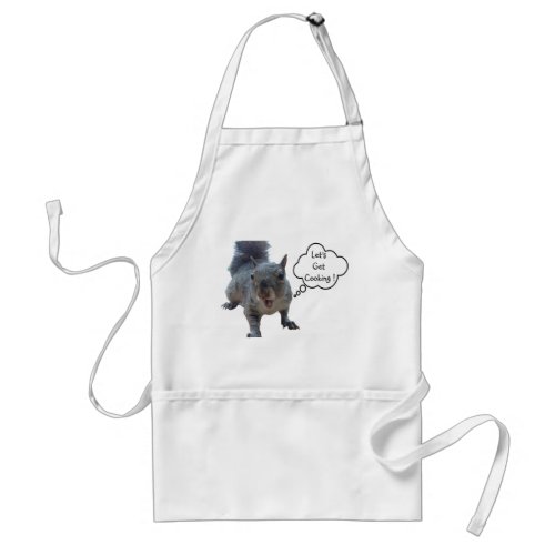 Cheeky Squirrel Lets Get Cooking  Standard Apron