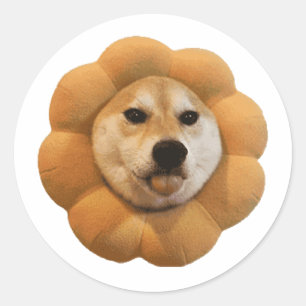 CHEEMS Shiba Dog Meme Classic Round Sticker